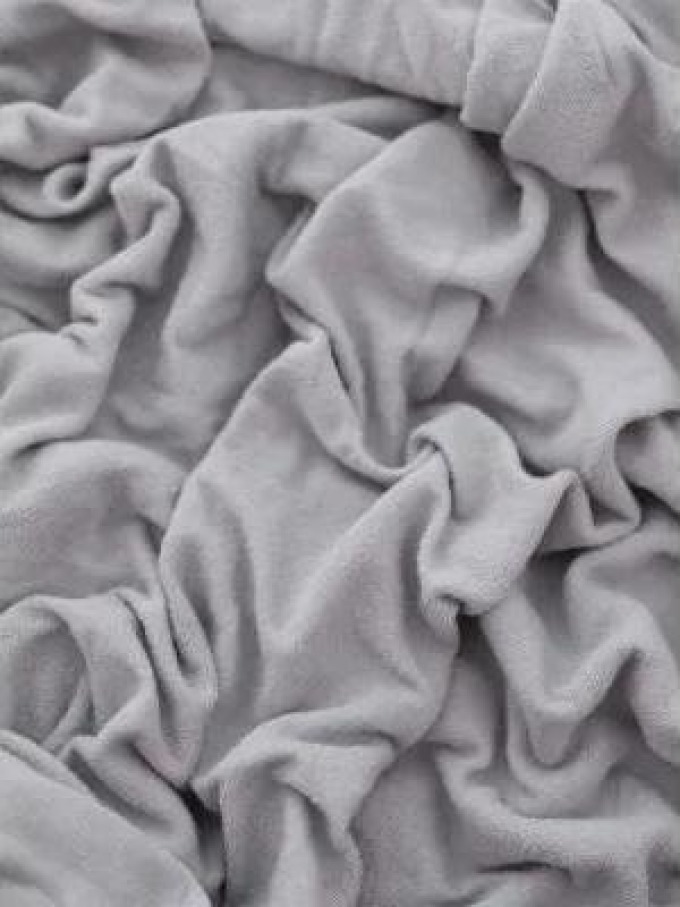 MKLuzkoviny.cz Froté prostěradlo 200 × 200 cm - světle šedá