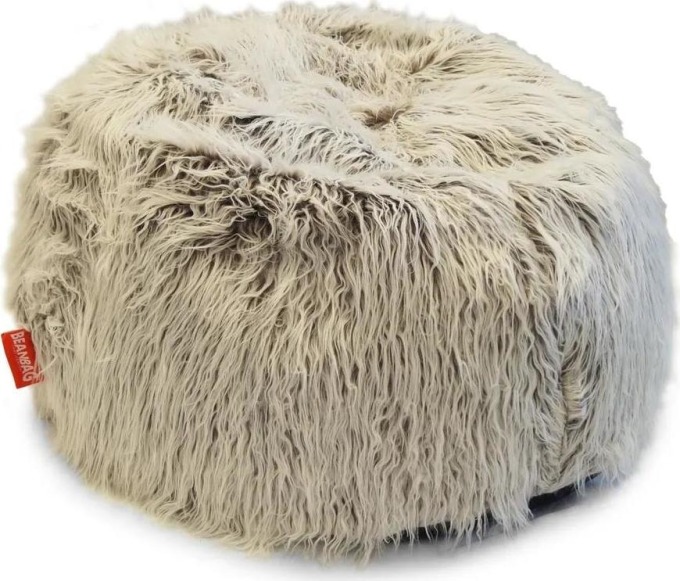 BeanBag Sedací vak Shaggy Multicolor white-brown