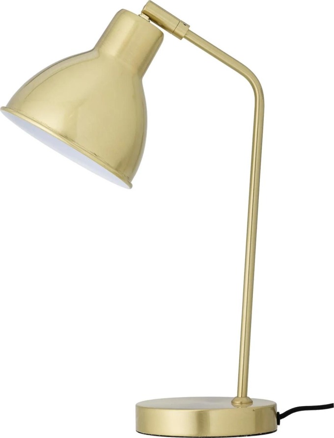 Bloomingville Stolní LED lampa Catya Brass Metal, zlatá barva, kov
