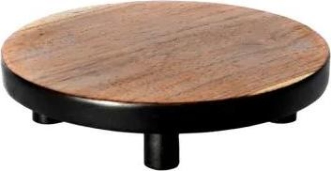 Servírovací podnos na nožkách Bondi Teak 20 cm Bazar Bizar