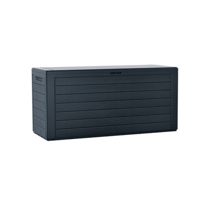 Zahradní box Woodebox antracit, 280 l, 116 x 55 x 44 cm