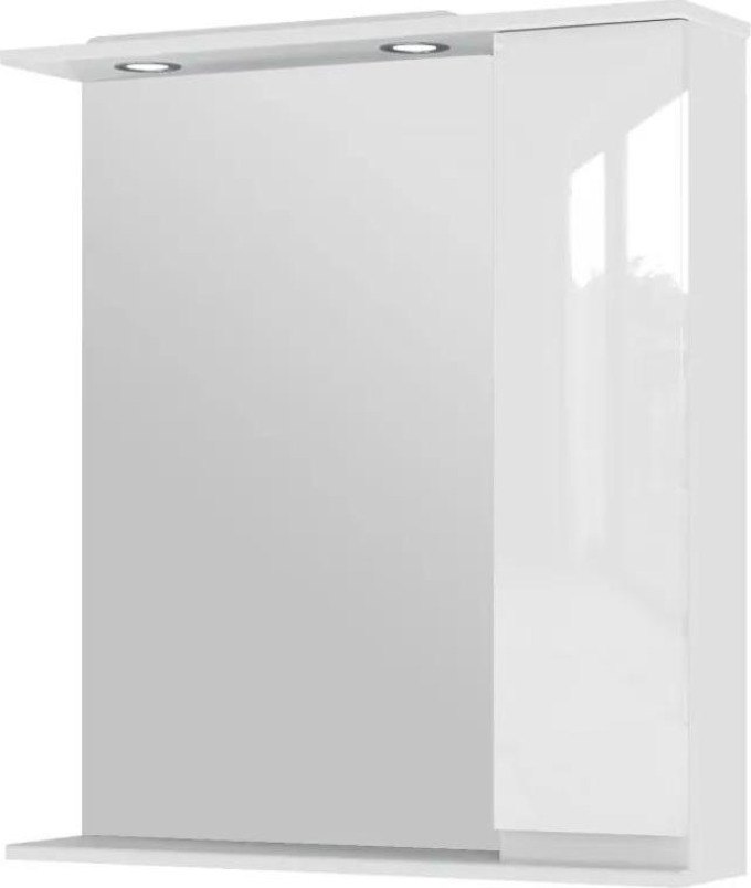 Kingsbath Auriga 75 závěsná koupelnová skříňka se zrcadlem a LED osvětlením