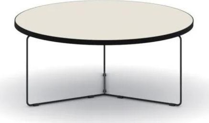 Kulatý konferenční stůl TENDER, výška 275 mm, průměr 900 mm, zemitá