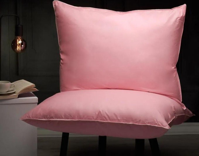 Péřový polštář DELUXE: Růžová 50x70cm