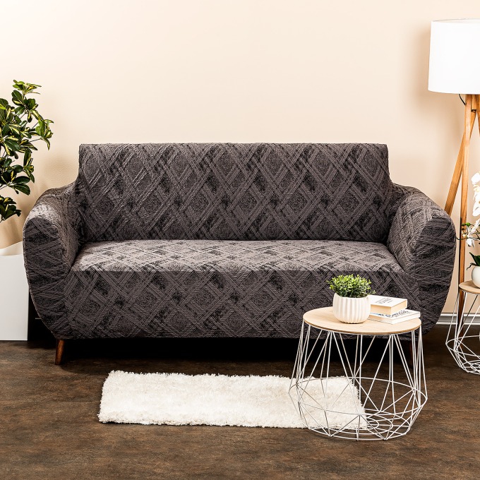 4Home Multielastický potah na sedačku Comfort Plus šedá, 140 - 180 cm