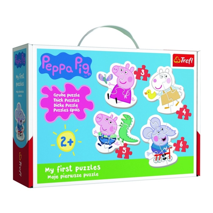 Trefl Baby puzzle Prasátko Peppa, 4v1