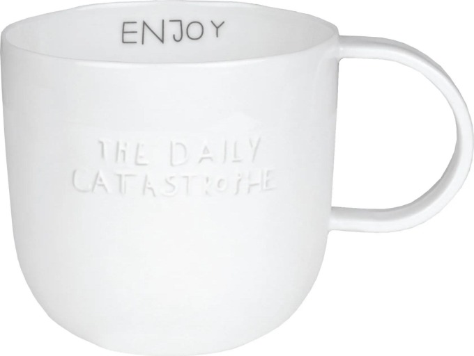 räder Porcelánový hrnek Enjoy, bílá barva, porcelán