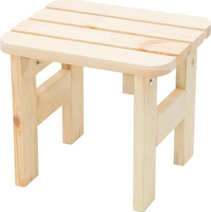 Masivní zahradní stolička z borovice, vysoce kvalitní výrobek s pasterizovaným dřevem o síle 22 mm, přírodní barva, rozměry: výška sedací části 425 mm, šířka 450 mm, hloubka 370 mm, nosnost 120 kg