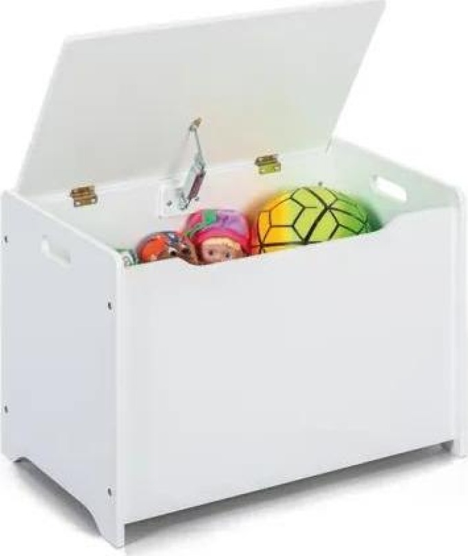 Dětský box na hračky TREASURE, bílý