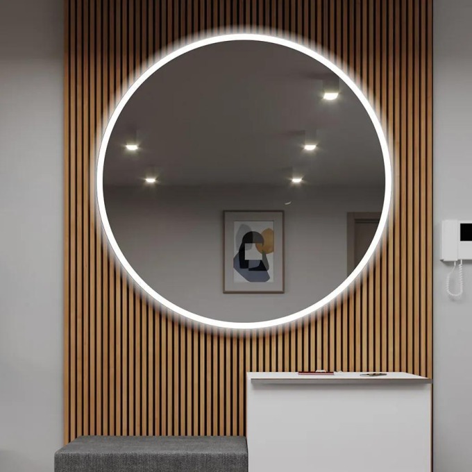 Kulaté zrcadlo s LED osvětlením pro dokonalý design vaší koupelny