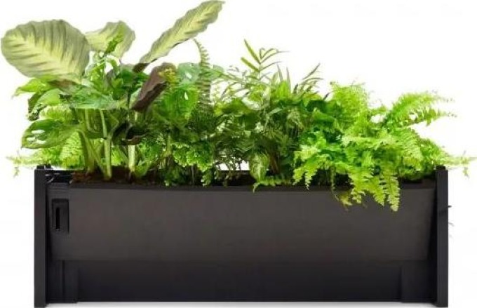 Modulární truhlík pro vertikální pěstování rostlin v interiéru i exteriéru s unikátním samozavlažovacím systémem