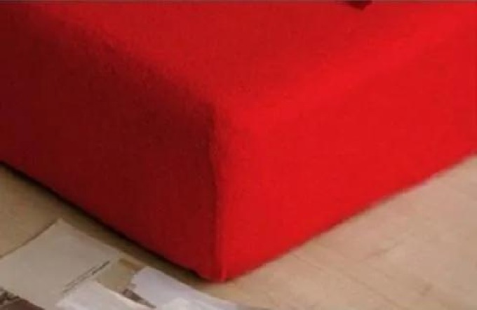 Prostěradlo jersey červená TiaHome - 90x200cm
