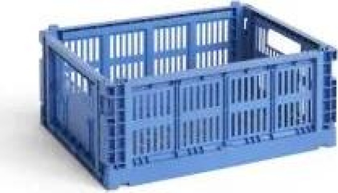 Úložný box Crate Recycled Electric Blue M HAY