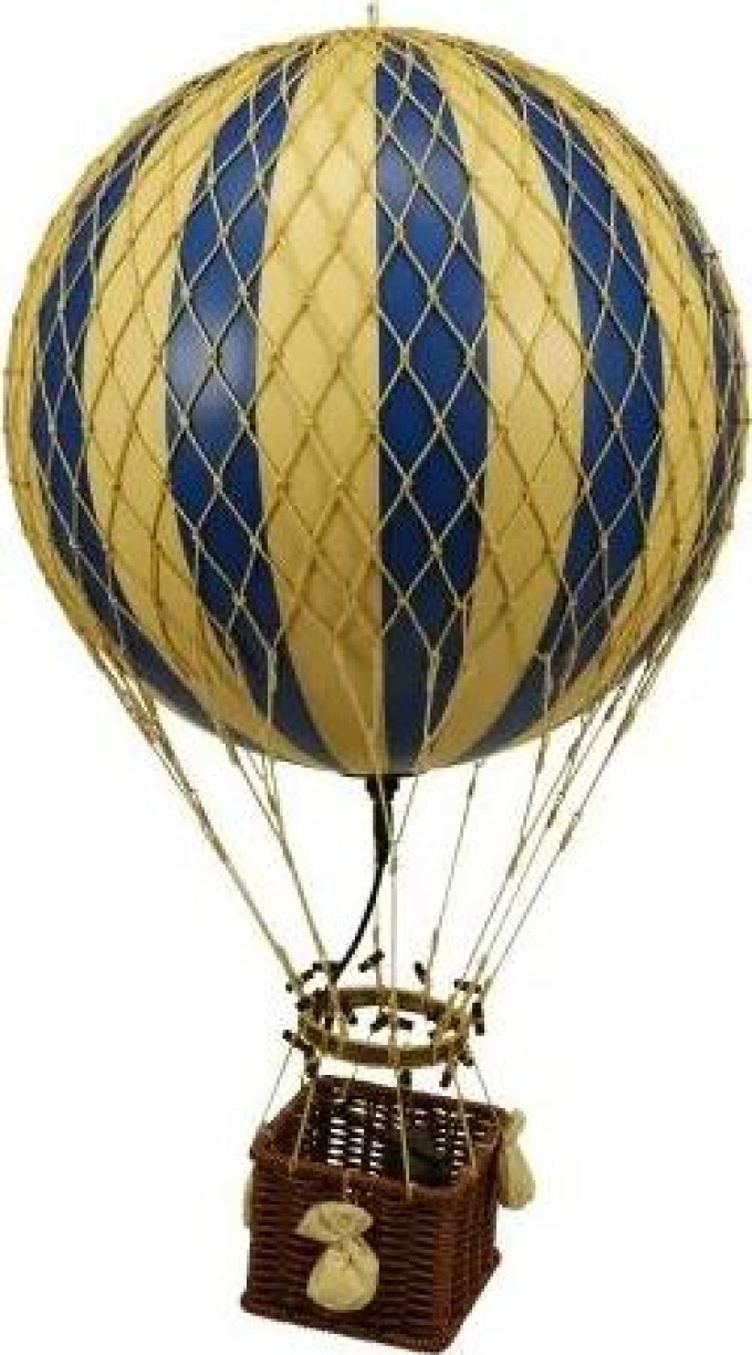 Designové LED světlo horkovzdušný balón Antique Gold 30cm