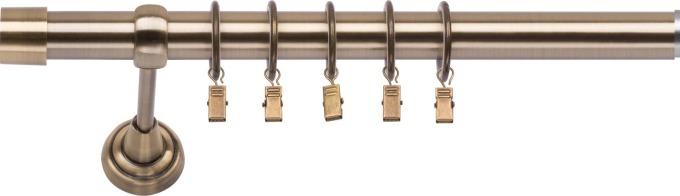 Jednořadá Garnýž Luna 25 mm starožitné zlato 400 cm