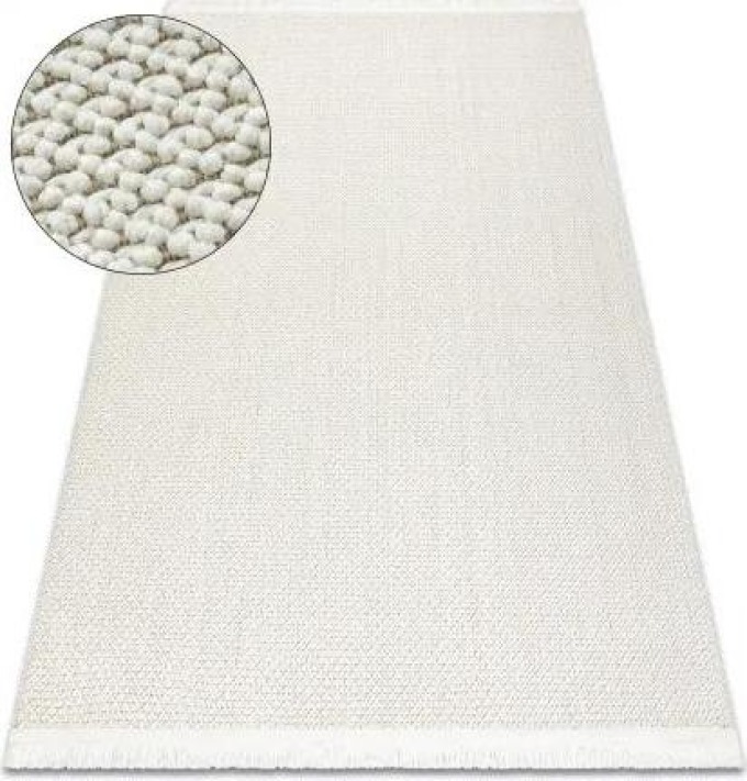 koberec NANO FH92A Jednobarevný, smyčkový, plošně tkaný bílá velikost 160x220 cm | krásné koberce cz
