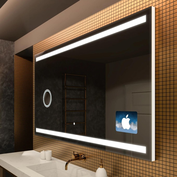 Koupelnové zrcadlo s LED podsvícením pro dokonalý design interiéru