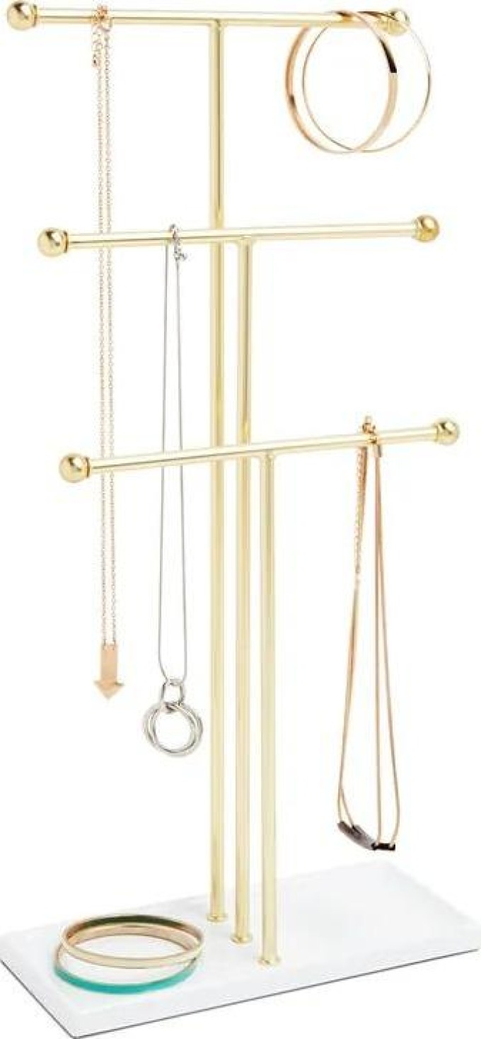 Umbra, Stojan na šperky Trigem | mosaz