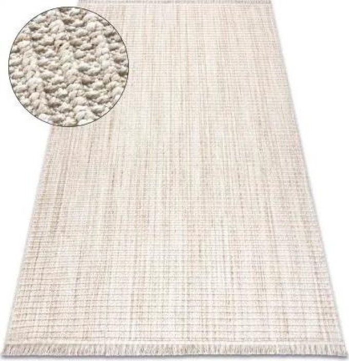 koberec NANO FH72A Melange, smyčkový, plošně tkaný béžový velikost 160x220 cm | krásné koberce cz