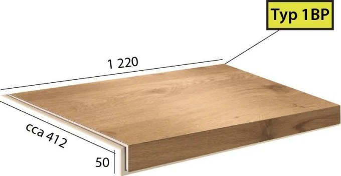 Vinylové schody Ecoline Step 1BP - 9507 Dub noblesní