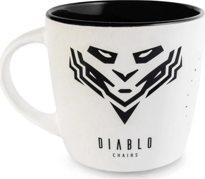 Hrnek Diablo Chairs bílo/černá