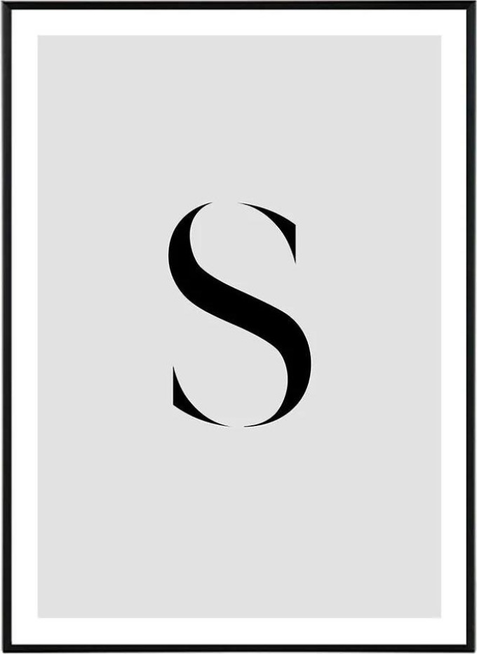 Letter S - 30x40 cm Obraz