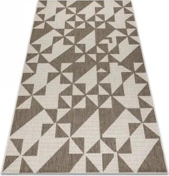 koberec SIZAL FLOORLUX 20489 šampaňské / taupe TROJÚHELNÍK velikost 200x290 cm | krásné koberce cz