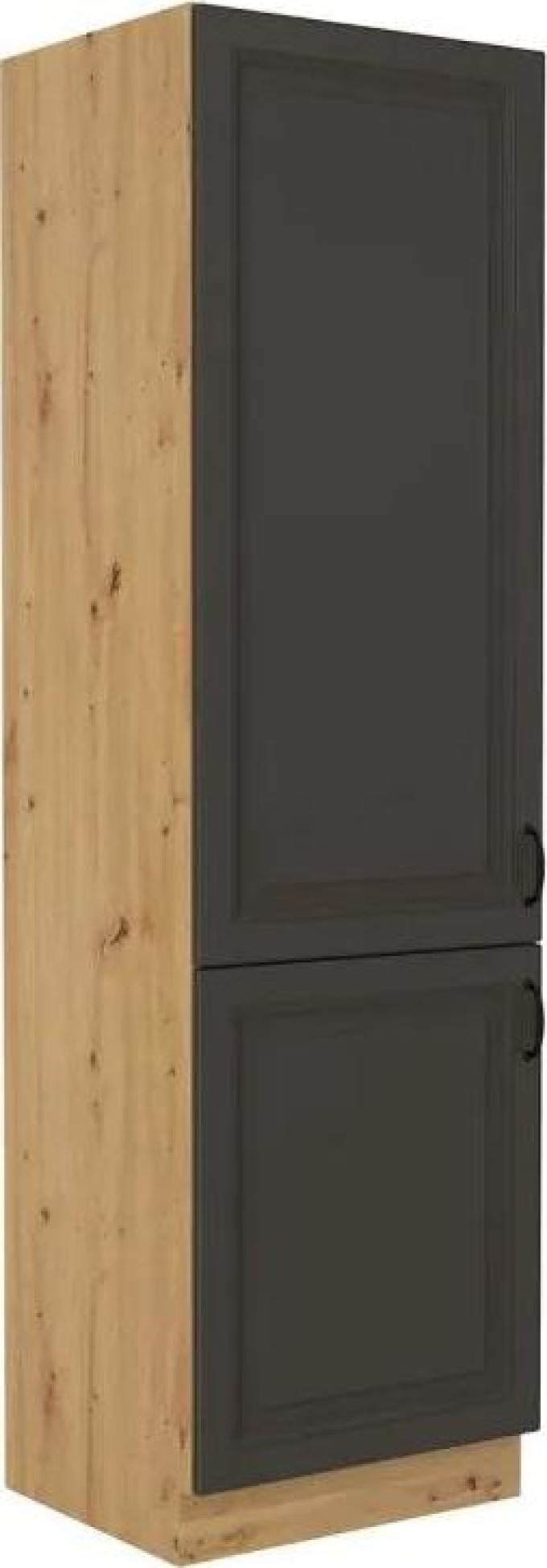 Potravinová kuchyňská skříňka Retroline 60 DK-210 2F, Barva: dub artisan + grafit