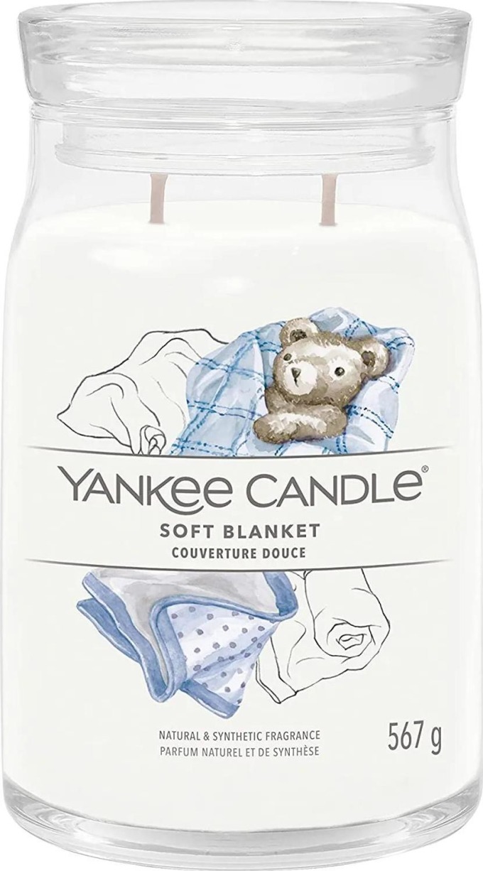 Yankee Candle vonná svíčka Signature ve skle velká Soft Blanket 567 g