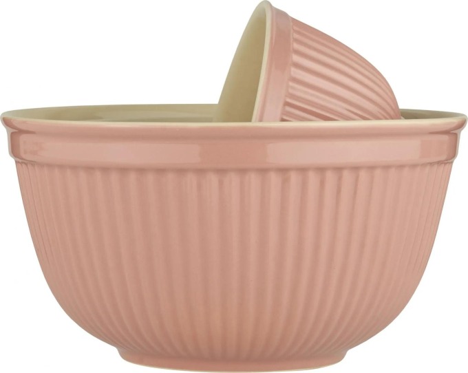 IB LAURSEN Keramická mísa Mynte Coral Almond Velikost M, růžová barva, keramika