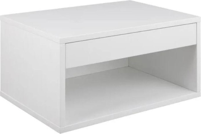 Elegantní noční stolek v bílé barvě pro stylovou ložnici