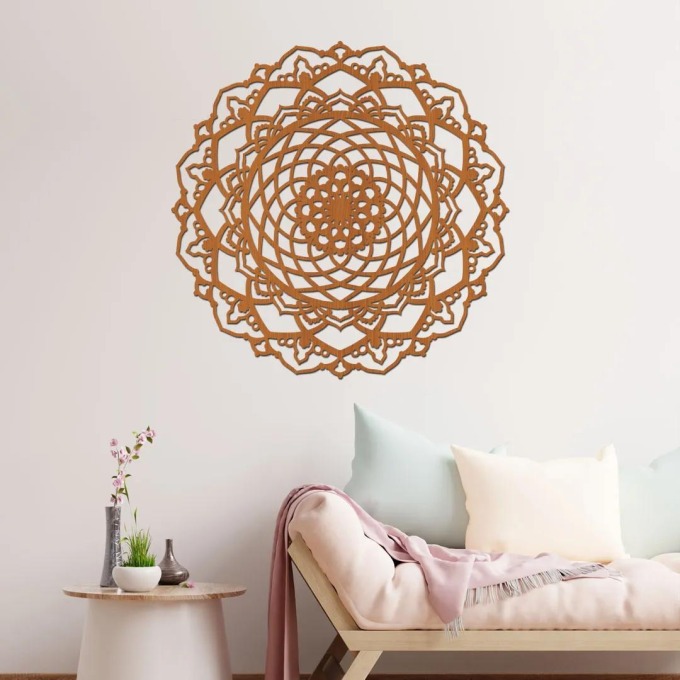 dřevo života Dřevěná mandala na zeď VÁŠEŇ Barevný vzor: Třešeň, Rozměry (cm): 60x60