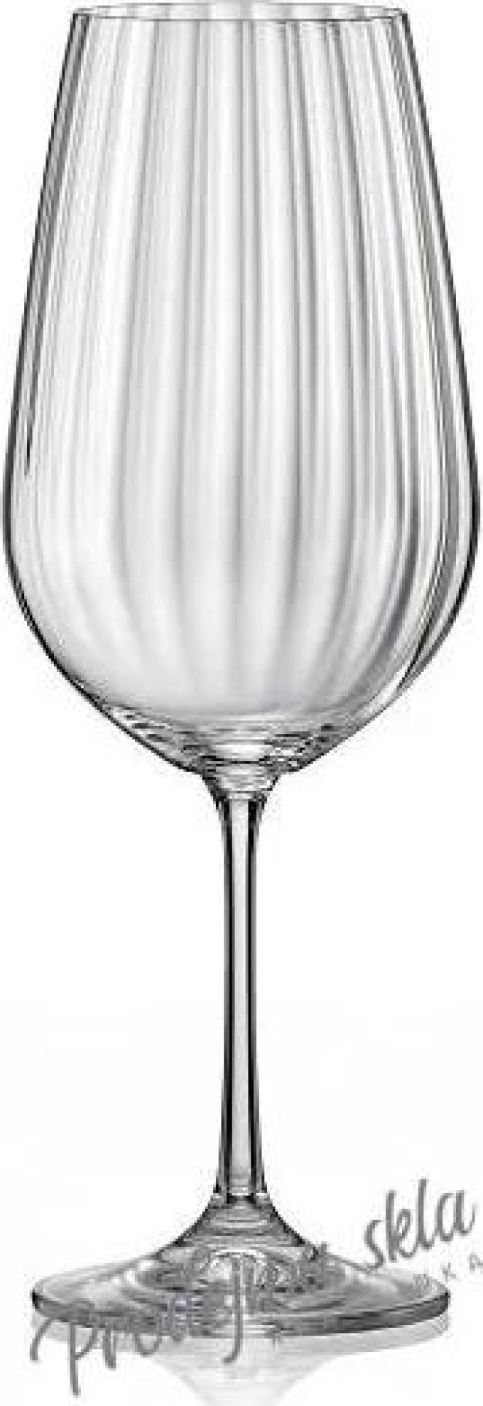 Crystalex - Bohemia Crystal Sklenice na bílé i červené víno Viola Waterfall 350 ml, 6 ks