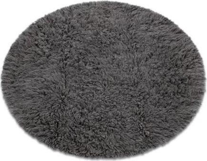 FLOKATI VLNĚNÉ Kulaté, šedá velikost kruh 180 cm | krásné koberce cz