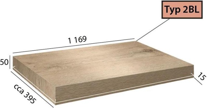 Vinylové schody Objectline Step 2BL - 9870 Dub Costa pískový