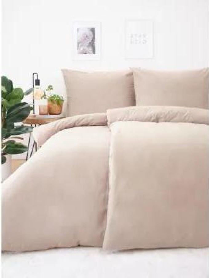Francouzské bavlněné povlečení Renforcé v barvě cappuccina - elegantní a jednobarevné ložní prádlo pro dokonalou postel