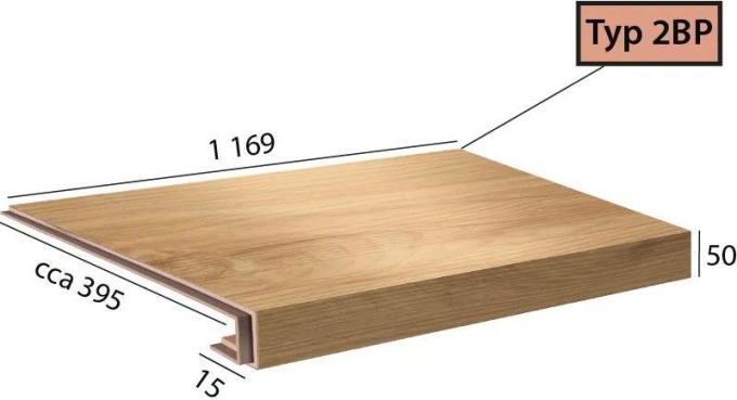 Vinylové schody Ecoline Step 2BP - 9560 Buk vita