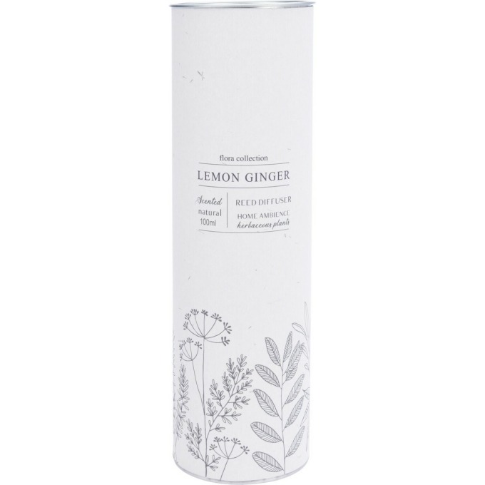 Vonný difuzér Flora Collection, Lemon Ginger, 100 ml, 6 x 9,5 cm