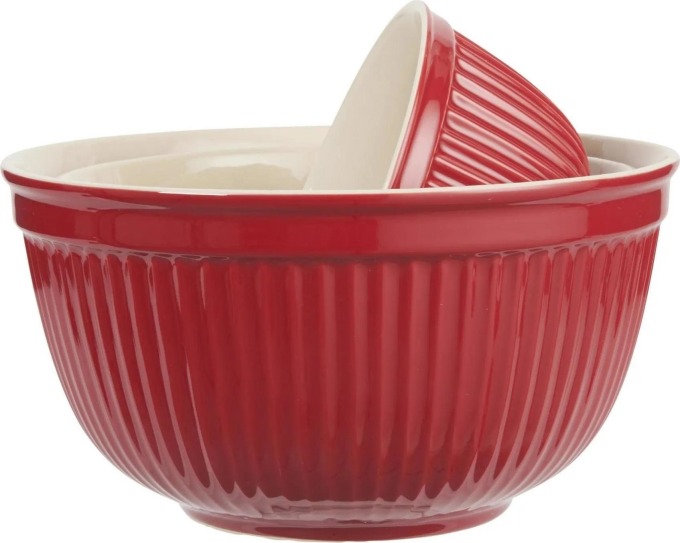 IB LAURSEN Keramická mísa Mynte Strawberry Velikost S, červená barva, keramika