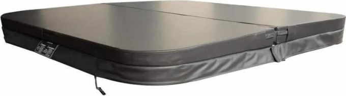Šedý termokryt pro vířivku o rozměrech 200x160 cm, 210x168 cm, 215x215 cm, 220x160 cm, 230x230 cm a dalších možných velikostech