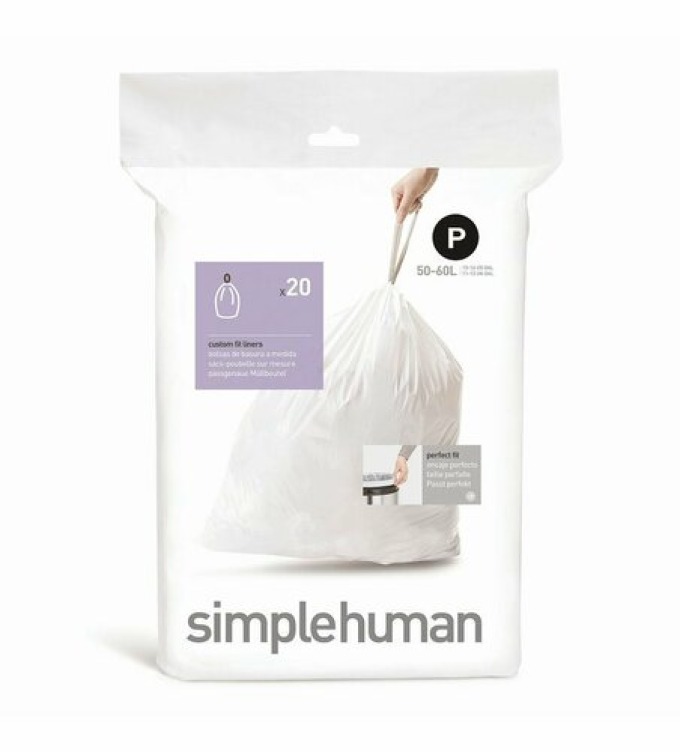 Simplehuman Sáčky do odpadkového koše P 50-60 l, 20 ks