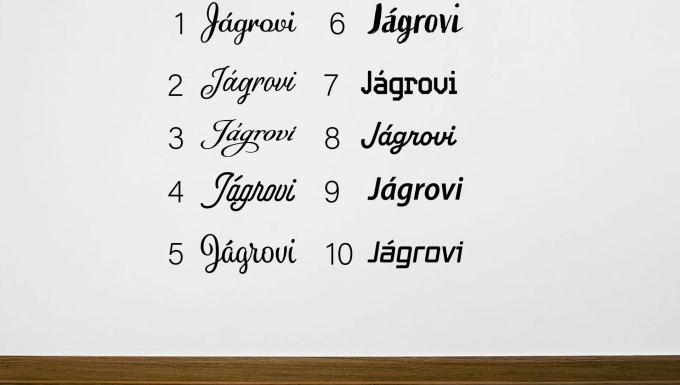 Lepy.cz Nalepovací jmenovka na dveře, schránku Velikost (šířka x výška): šířka 16cm, Barevná varianta: Světle oranžová